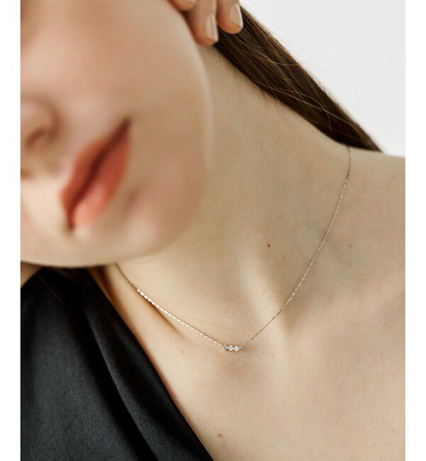 ete「[レイヤード] PT900/850 ダイヤモンド ネックレス」|ネックレス|