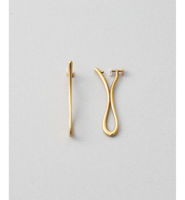 Jouete「イヤリング カーヴィー」|イヤリング|ブラウン