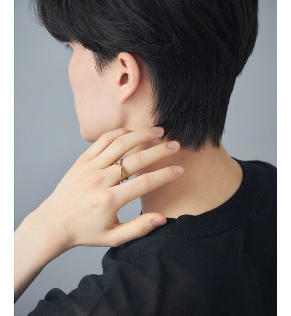 Jouete「[ジェンダレス] フォークリング クロス」|リング|