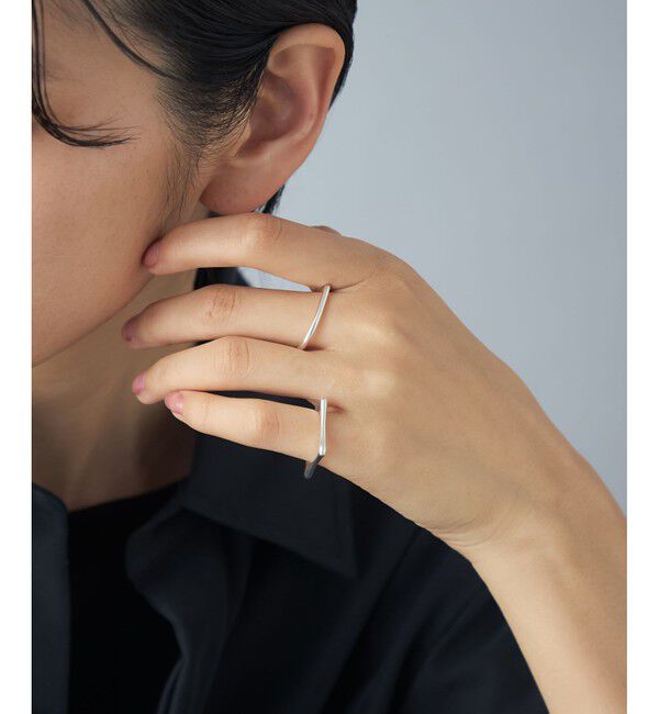 Jouete「[メニリング] スクエア&times;ドロップ」|リング|