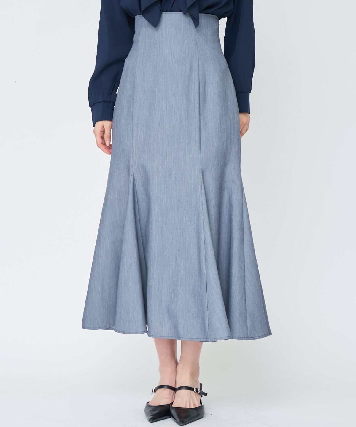 アンドクチュール「バックレースアップマーメイドスカート」|フレア|