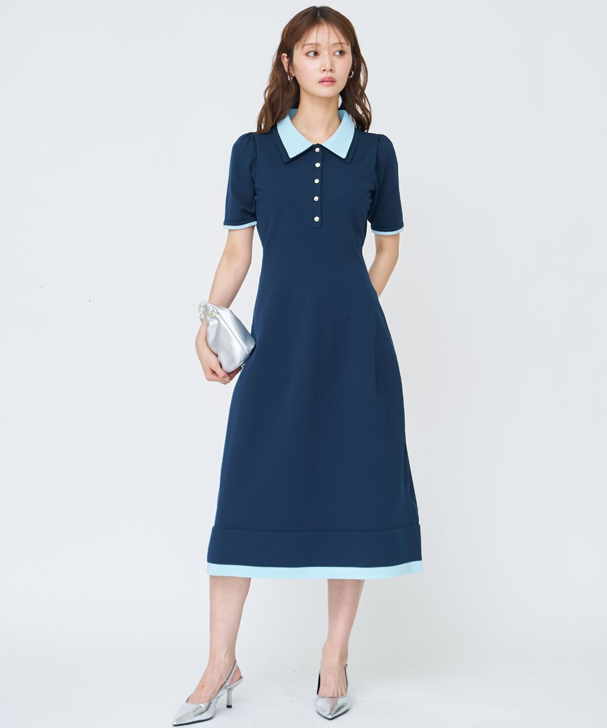 アンドクチュール「ポロニットワンピース」|ワンピース|