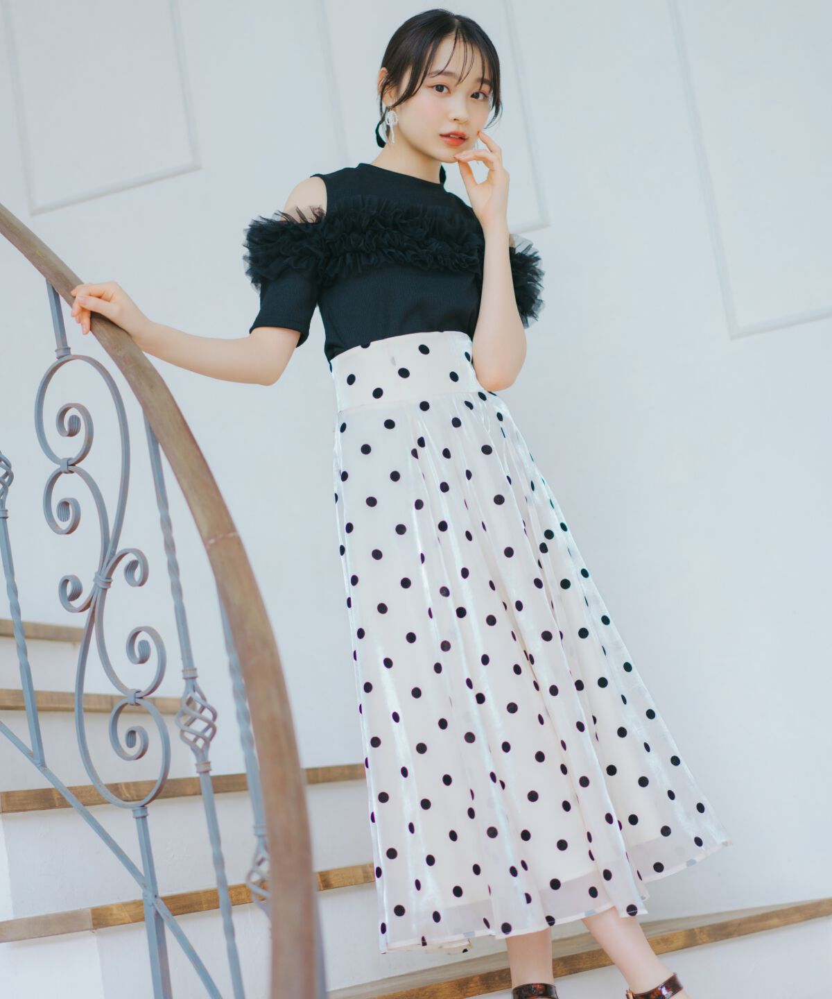 WILLSELECTION「チュールフリルテレコトップス」|Tシャツ・カットソー|