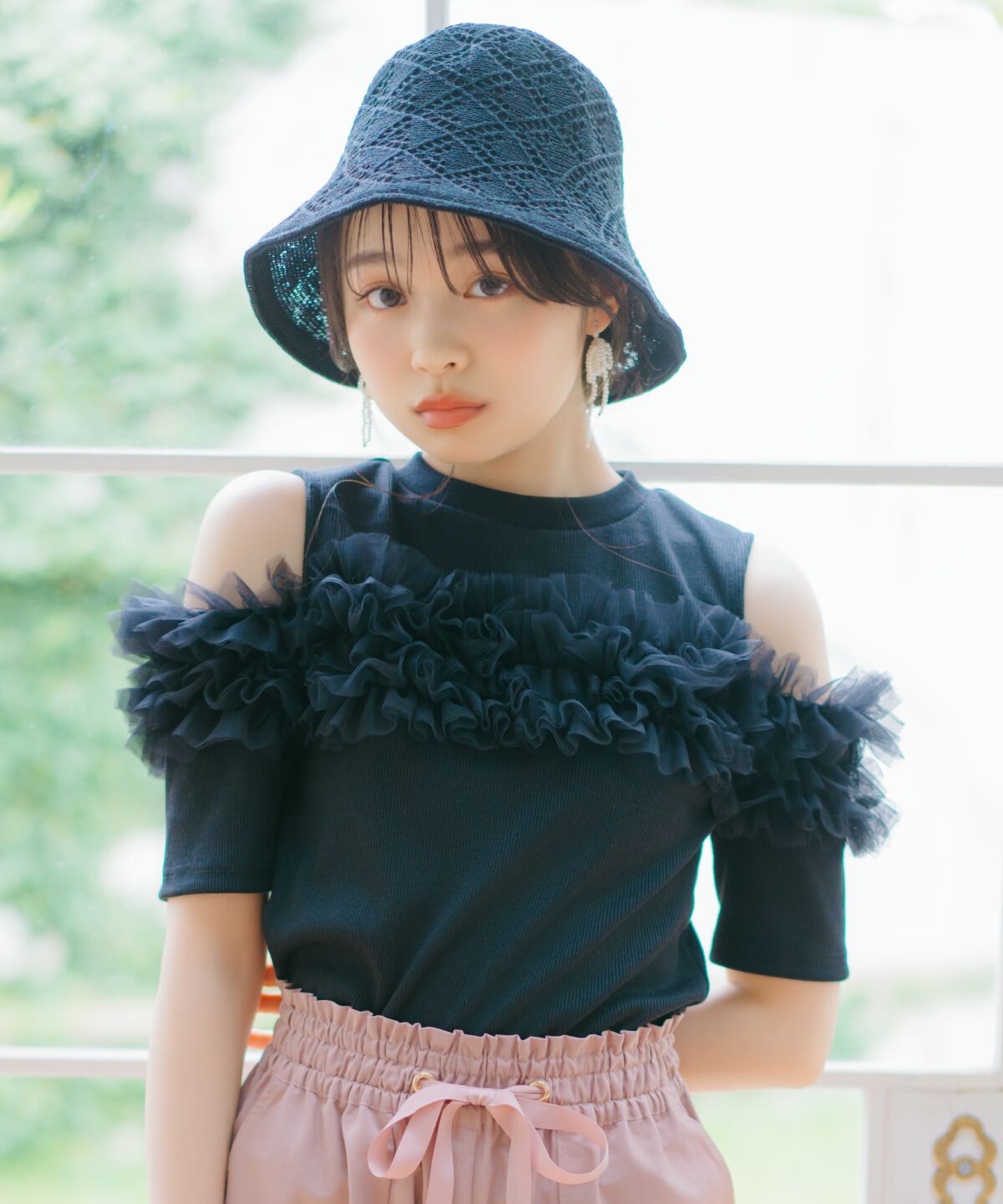 WILLSELECTION「チュールフリルテレコトップス」|Tシャツ・カットソー|