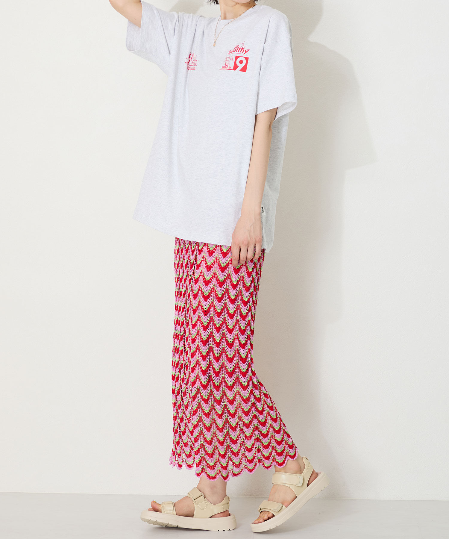 ORiental TRaffic「【Fit me サンダル】ダブル ベルト サンダル /51227 軽い 柔らかい フラット」|サンダル|