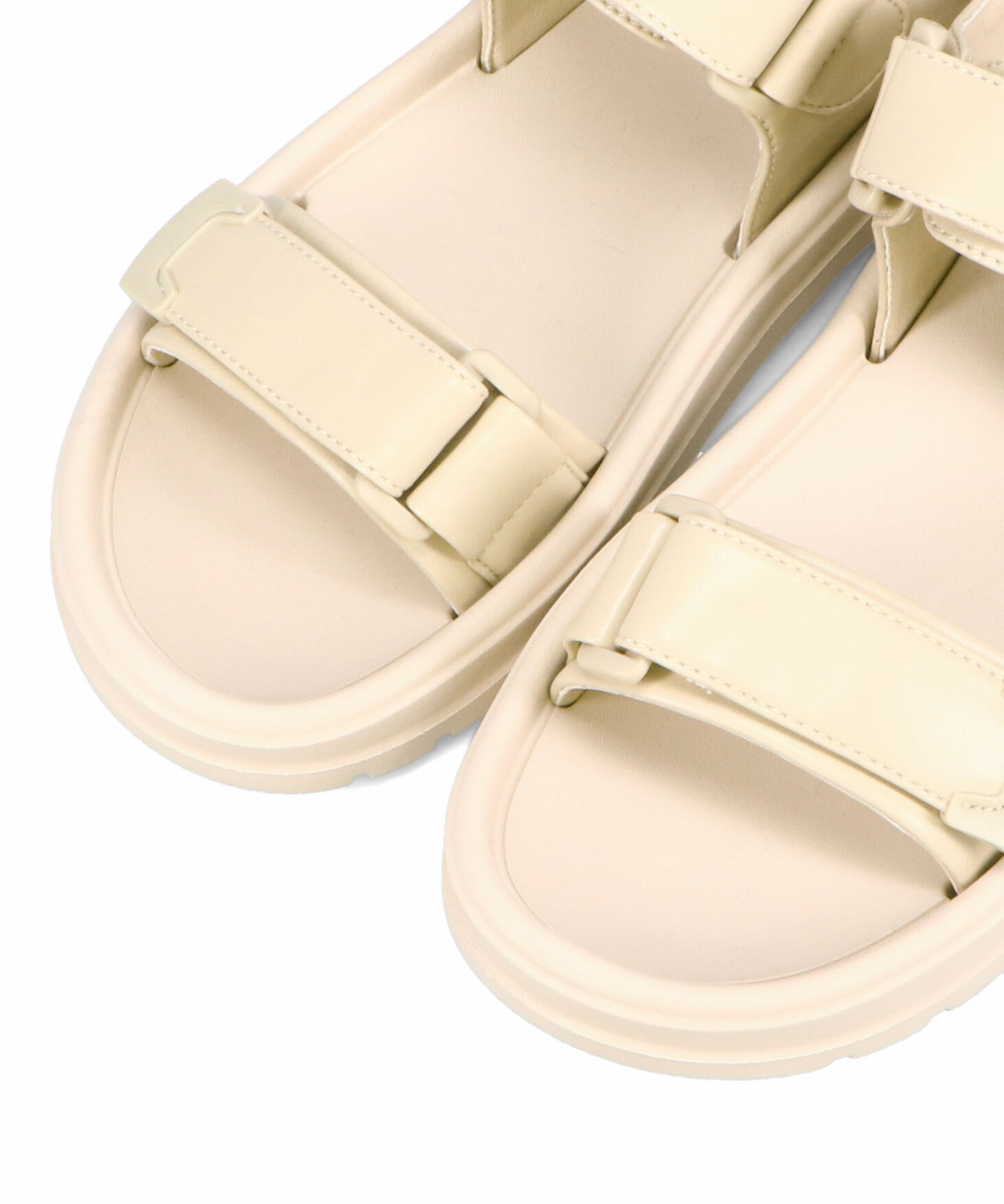 ORiental TRaffic「【Fit me サンダル】ダブル ベルト サンダル /51227 軽い 柔らかい フラット」|サンダル|