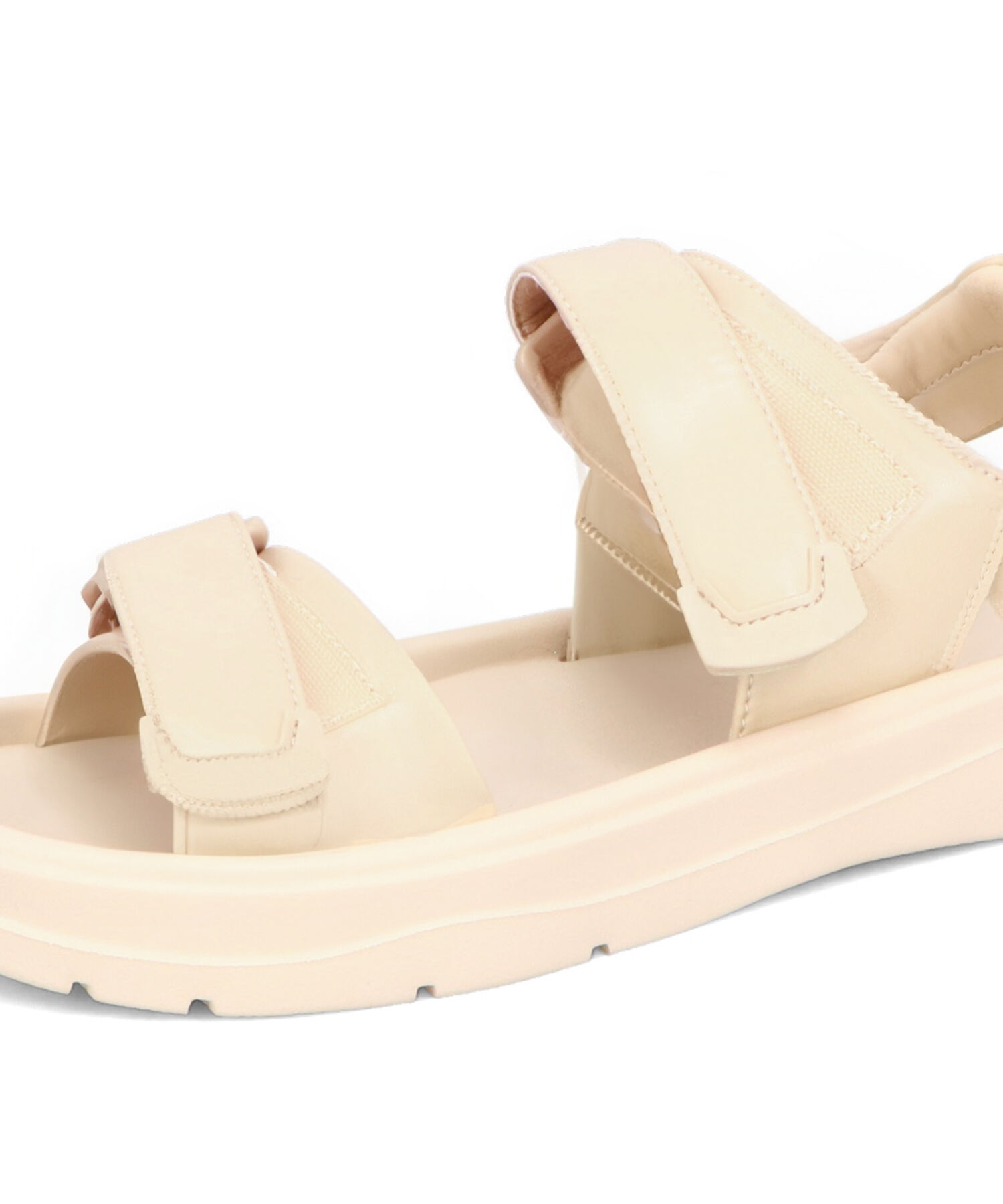 ORiental TRaffic「【Fit me サンダル】ダブル ベルト サンダル /51227 軽い 柔らかい フラット」|サンダル|