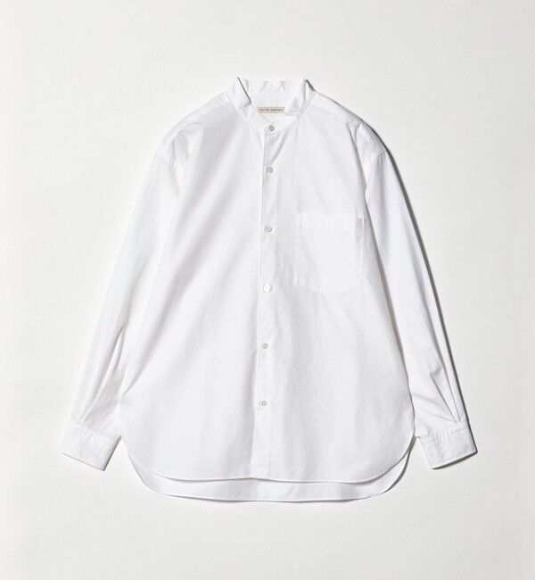 UNITED ARROWS「カリビアーナミルズ ポプリン バンドカラーシャツ」|シャツ・ブラウス|