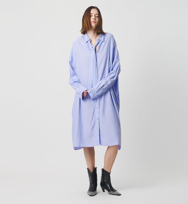 AEWEN MATOPH「＜AEWEN MATOPH＞ボウタイシャツワンピース ‐ ウォッシャブル ‐」|ワンピース|