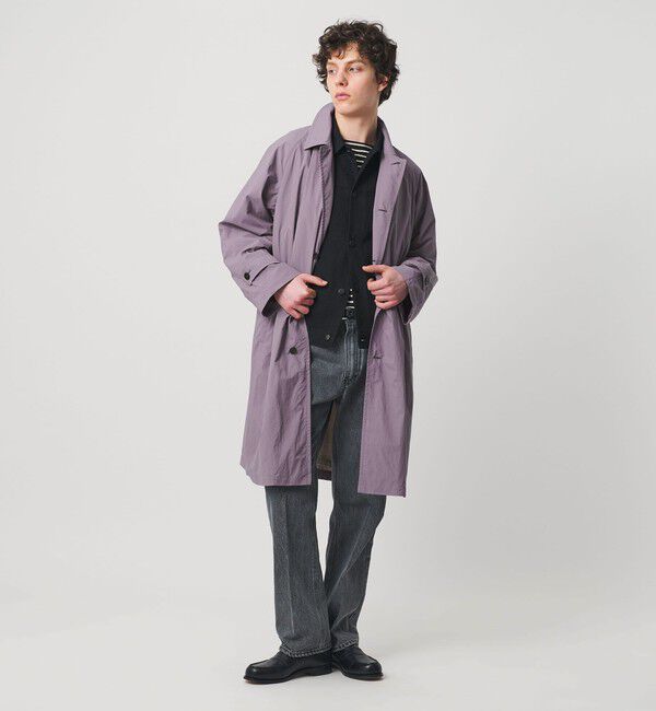 UNITED ARROWS「ナイロン/タフタ ウィンドウ マック コート 撥水」|ステンカラーコート|