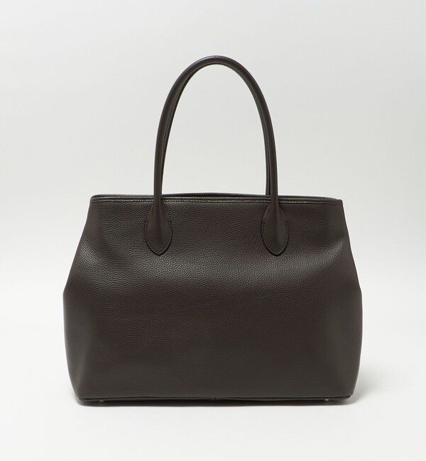 UNITED ARROWS「レザー ジップ トートバッグ」|トートバッグ|DK.BROWN