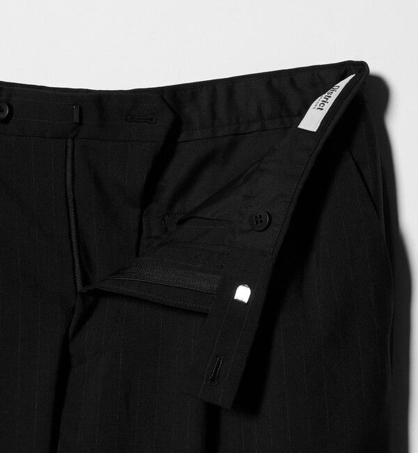 UNITED ARROWS「＜District＞ウォッシュド トロピカルウール 2プリーツ ワイドパンツ」|スラックス|