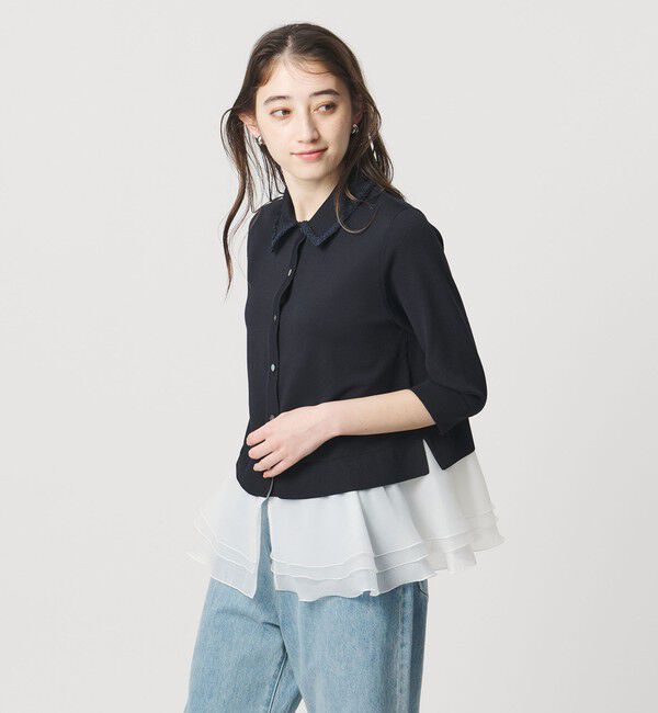 UNITED ARROWS「レディー ポロニット 」|カーディガン|