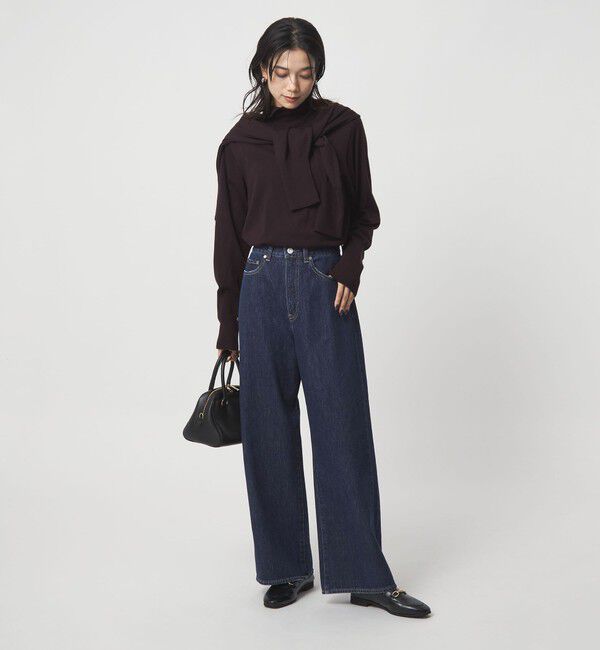 UNITED ARROWS green label relaxing「［size SHORT/TALLあり］ワイド デニム パンツ」|デニム|