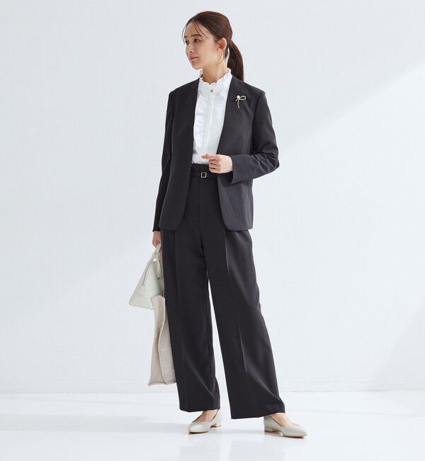 UNITED ARROWS green label relaxing「［size SHORTあり］パウドレ ノーラペル ジャケット ウォッシャブル ストレッチ」|ノーカラージャケット|