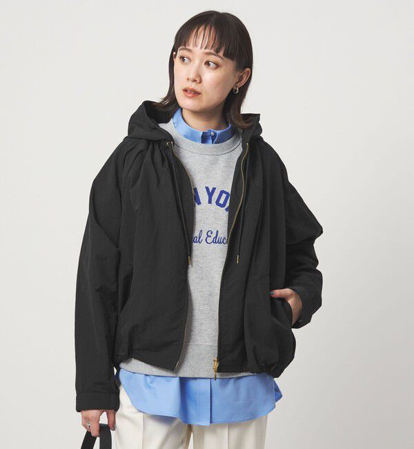 UNITED ARROWS green label relaxing「［size SHORTあり］フーディー ブルゾン 撥水」|ブルゾン・スタジャン|BLACK