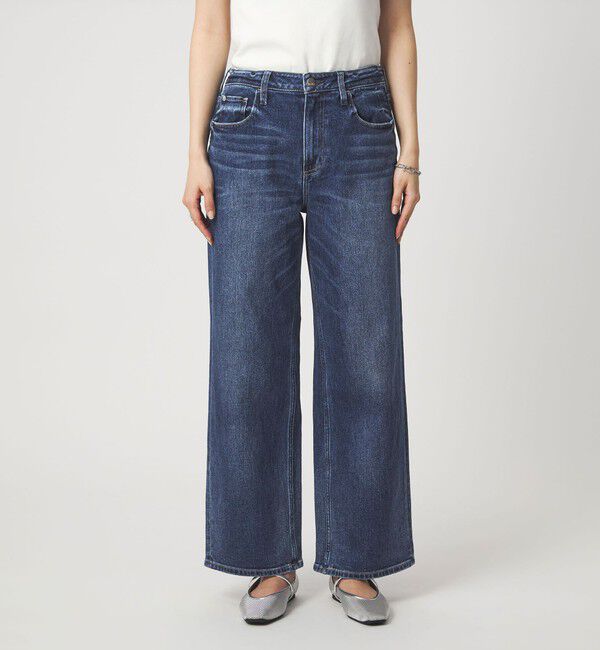 UNITED ARROWS green label relaxing「【別注】＜Healthy DENIM＞ストレート ワイド デニムパンツ ミッドライズ 」|デニム|