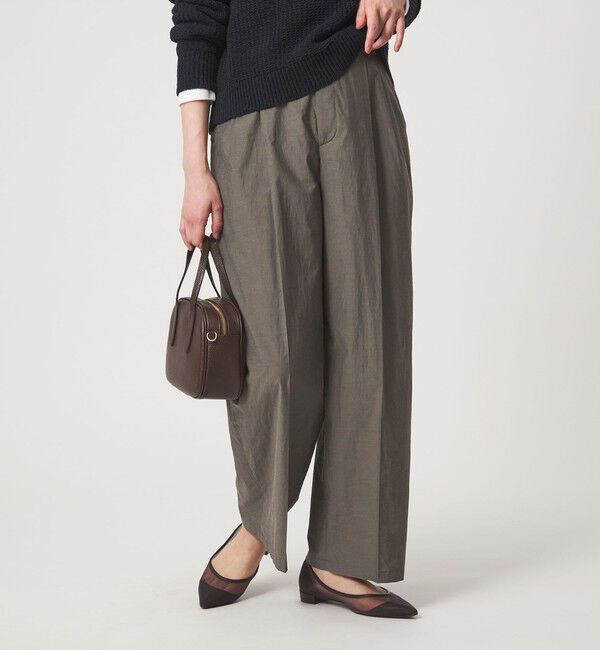 UNITED ARROWS green label relaxing「FAbRICA 2タック ワイド パンツ」|チノ|