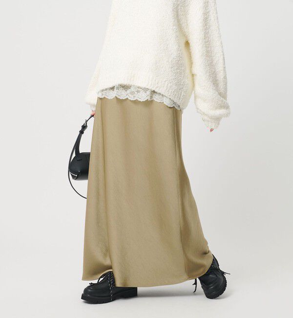 BEAUTY&YOUTH UNITED ARROWS「ポリエステルサテン マーメイドフレアスカート 」|スカート|