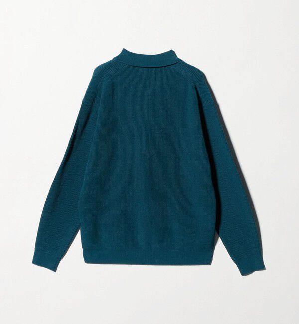 BEAUTY&YOUTH UNITED ARROWS「ギマ コットン アゼ 3ボタン ポロカラー ニット ウォッシャブル」|ニット・セーター|