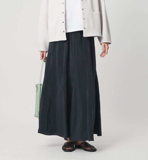 BEAUTY&YOUTH UNITED ARROWS「セルロースナイロン ワッシャーロングスカート ウォッシャブル」|スカート|