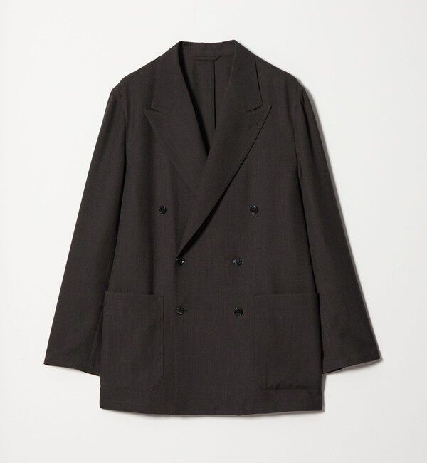 STEVEN ALAN「＜Steven Alan＞ P/LN ダブルブレステッド 6B ジャケット」|テーラードジャケット|BLACK