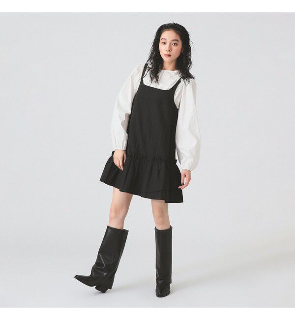 Ray BEAMS 「アシメフリルヘム キャミ ワンピース」|ワンピース|