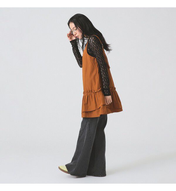 Ray BEAMS 「アシメフリルヘム キャミ ワンピース」|ワンピース|