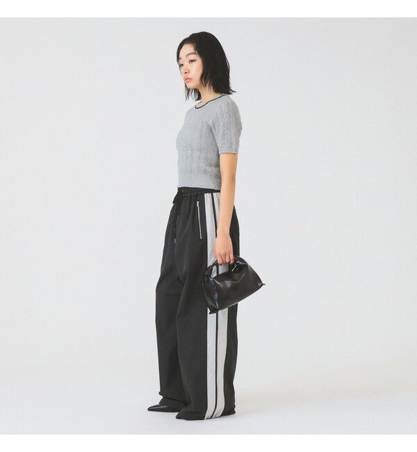 Ray BEAMS 「ケーブル ハーフスリーブ クルーネック」|ニット・セーター|