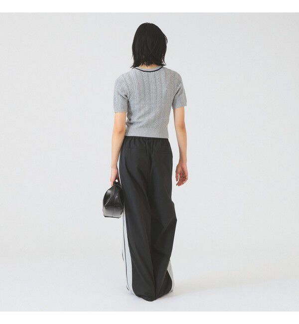 Ray BEAMS 「ケーブル ハーフスリーブ クルーネック」|ニット・セーター|