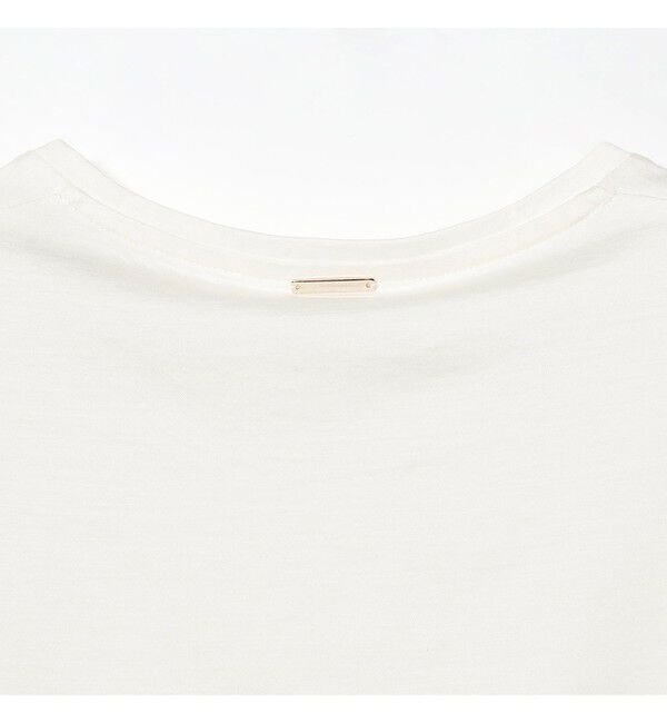 Demi-Luxe BEAMS 「コットン シルク フレンチスリーブ Tシャツ」|Tシャツ・カットソー|