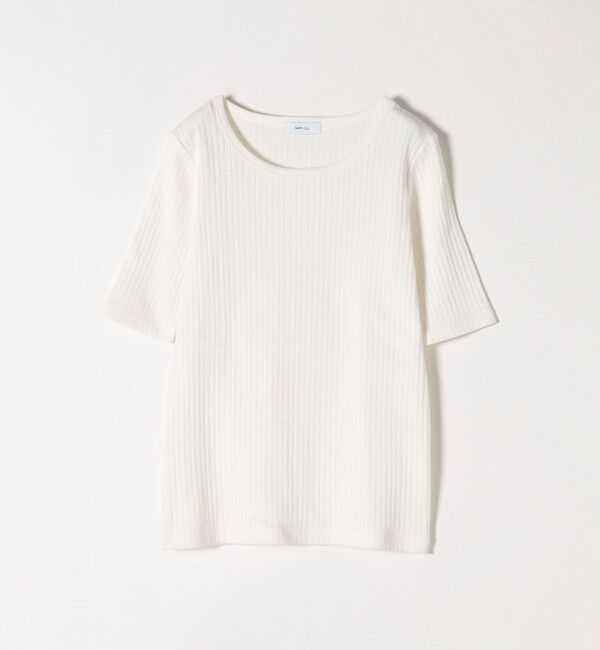 SHIPS any「SHIPS any:〈ウォッシャブル〉テレコ ハーフ スリーブ TEE」|Tシャツ・カットソー|