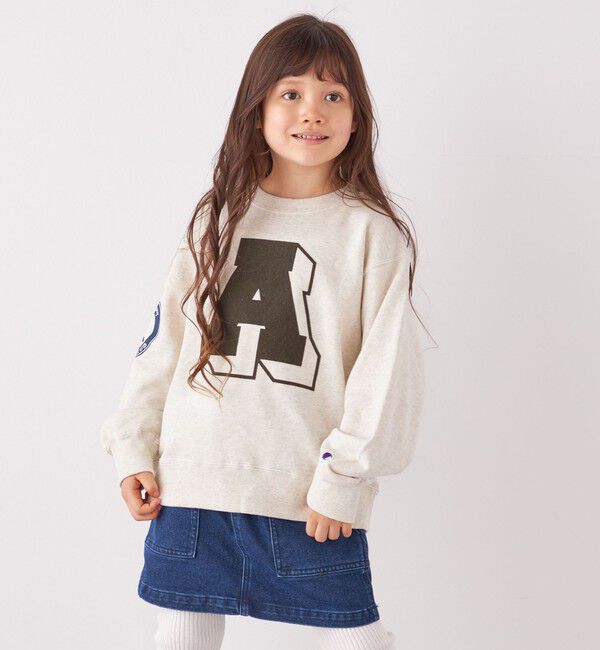 SHIPS any「【SHIPS any別注】 Champion: テニスクラブ クルーネック スウェット 〈KIDS〉◇」|スウェット・ジャージ|ナチュラル
