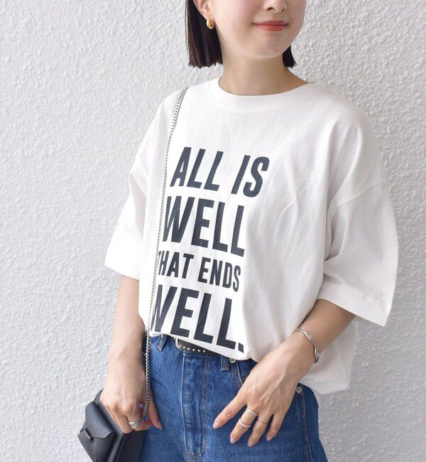 SHIPS for women「【SHIPS別注】81BRANCA:5分袖 ロゴ TEE 24SS 」|Tシャツ・カットソー|