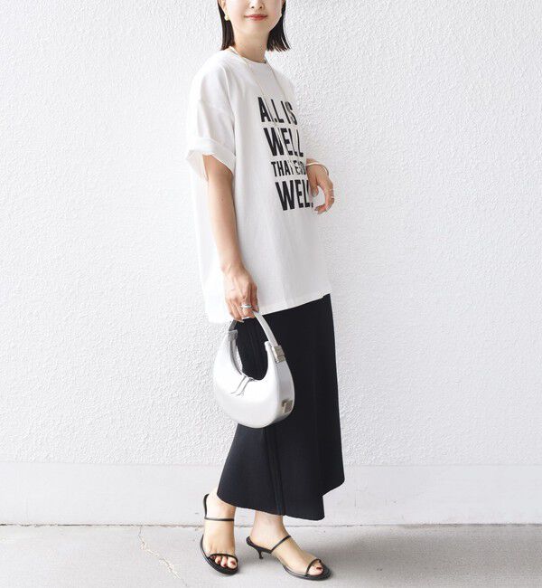 SHIPS for women「【SHIPS別注】81BRANCA:5分袖 ロゴ TEE 24SS 」|Tシャツ・カットソー|