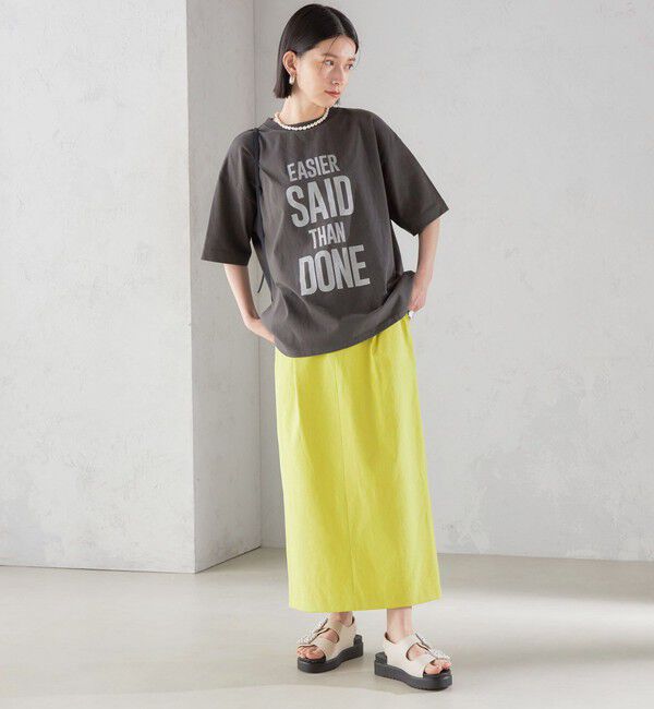 SHIPS for women「【SHIPS別注】81BRANCA:5分袖 ロゴ TEE 24SS 」|Tシャツ・カットソー|