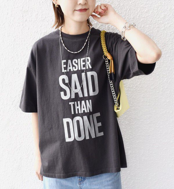 SHIPS for women「【SHIPS別注】81BRANCA:5分袖 ロゴ TEE 24SS 」|Tシャツ・カットソー|