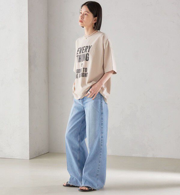 SHIPS for women「【SHIPS別注】81BRANCA:5分袖 ロゴ TEE 24SS 」|Tシャツ・カットソー|