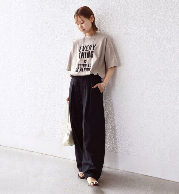 SHIPS for women「【SHIPS別注】81BRANCA:5分袖 ロゴ TEE 24SS 」|Tシャツ・カットソー|