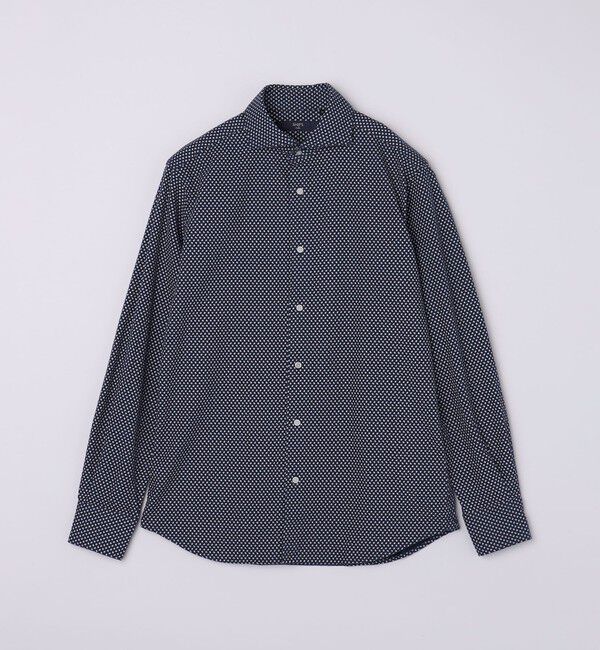 SHIPS Colors 「SHIPS Colors:ワイドカラー プリント ドレス ネルシャツ」|シャツ・ブラウス|