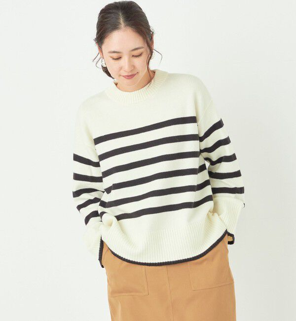 SHIPS Colors 「SHIPS Colors:〈手洗い可能〉フラッフィー クルーネック ニット◇」|ニット・セーター|