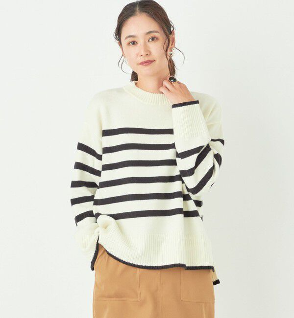 SHIPS Colors 「SHIPS Colors:〈手洗い可能〉フラッフィー クルーネック ニット◇」|ニット・セーター|