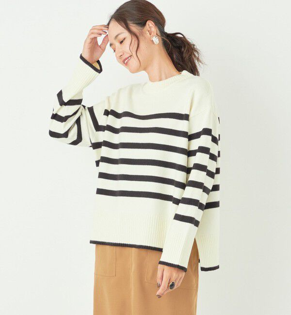 SHIPS Colors 「SHIPS Colors:〈手洗い可能〉フラッフィー クルーネック ニット◇」|ニット・セーター|