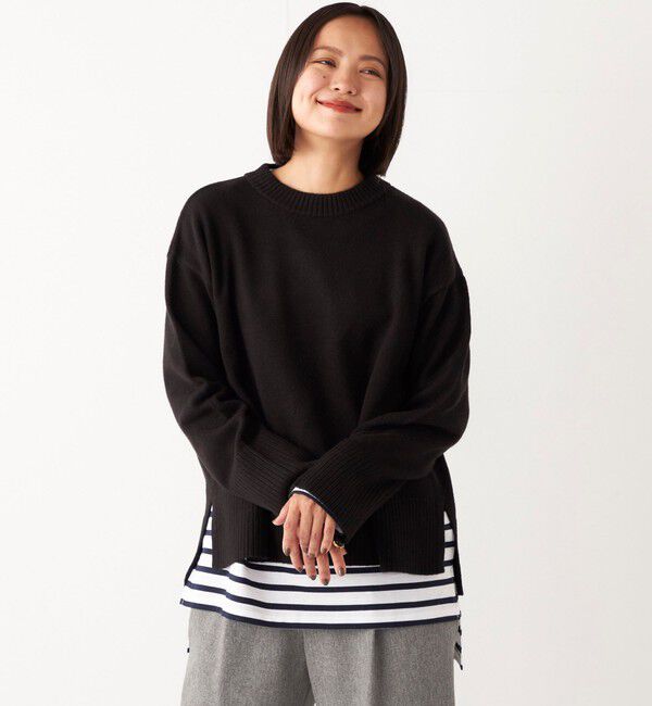 SHIPS Colors 「SHIPS Colors:〈手洗い可能〉フラッフィー クルーネック ニット◇」|ニット・セーター|