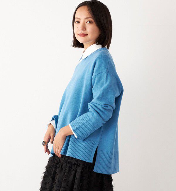 SHIPS Colors 「SHIPS Colors:〈手洗い可能〉フラッフィー クルーネック ニット◇」|ニット・セーター|