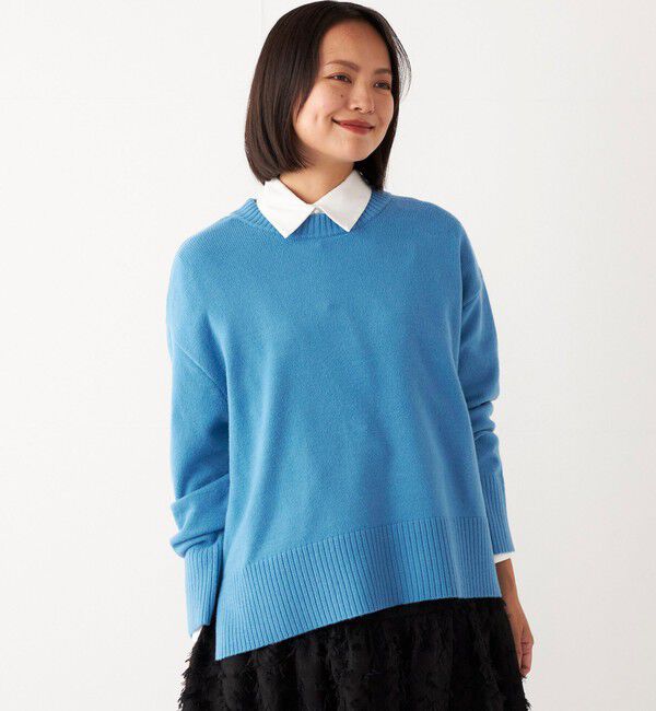 SHIPS Colors 「SHIPS Colors:〈手洗い可能〉フラッフィー クルーネック ニット◇」|ニット・セーター|