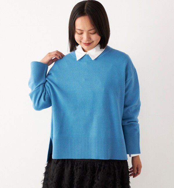 SHIPS Colors 「SHIPS Colors:〈手洗い可能〉フラッフィー クルーネック ニット◇」|ニット・セーター|