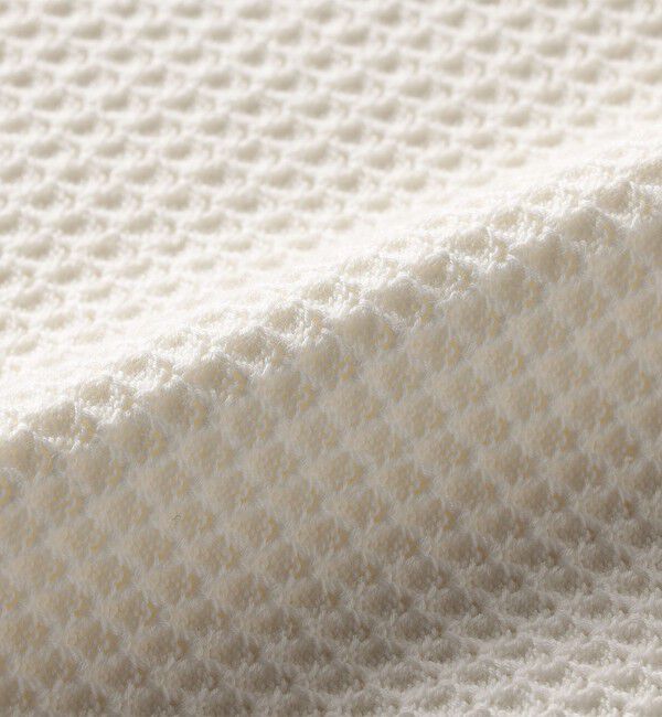 SHIPS for women「【WEB限定】〈手洗い可能〉ハイツイスト コットン ビジュー カノコ ニット」|プルオーバー|