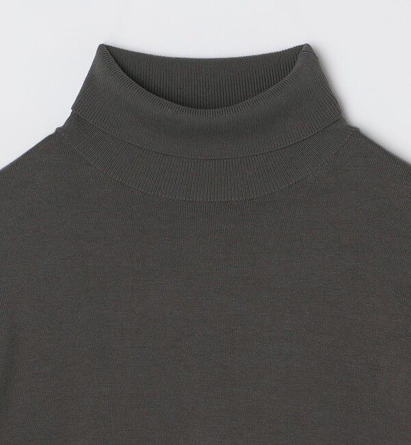 SHIPS「SHIPS: ハイゲージ コットン ウール タートルネック ニット」|ニット・セーター|