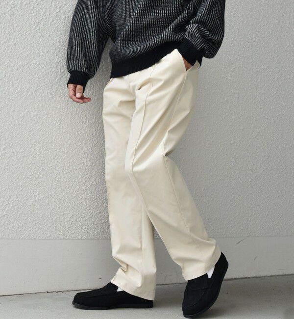 SHIPS any「SHIPS any: 〈洗濯機可能〉センタークリース ステッチ セミワイド イージー チノパンツ◇」|チノ|